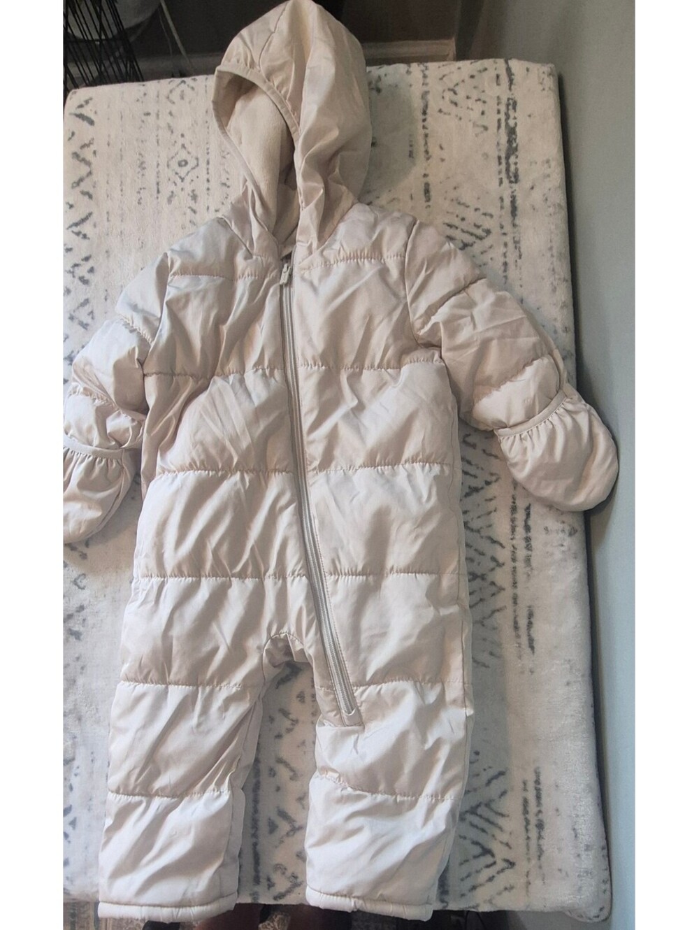 Old Navy Beige Baby Snowsuit 18-24 Months Water-Resistant Winter Suit
